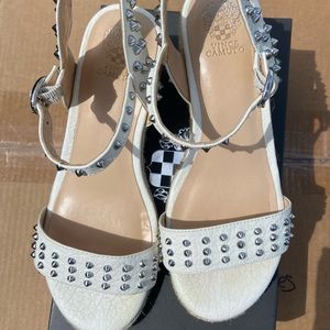 Vince Camuto studded wedges